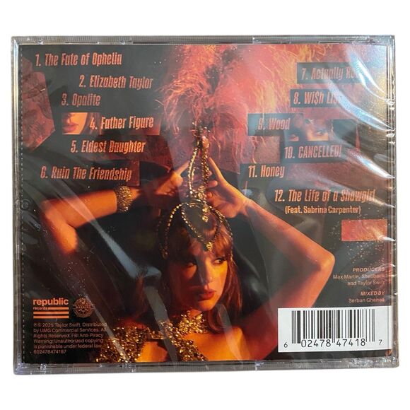 New Taylor Swift The Life of a Showgirl CD SIGNED Photo 3 In Hand Sealed TLOASG - Picture 3 of 4